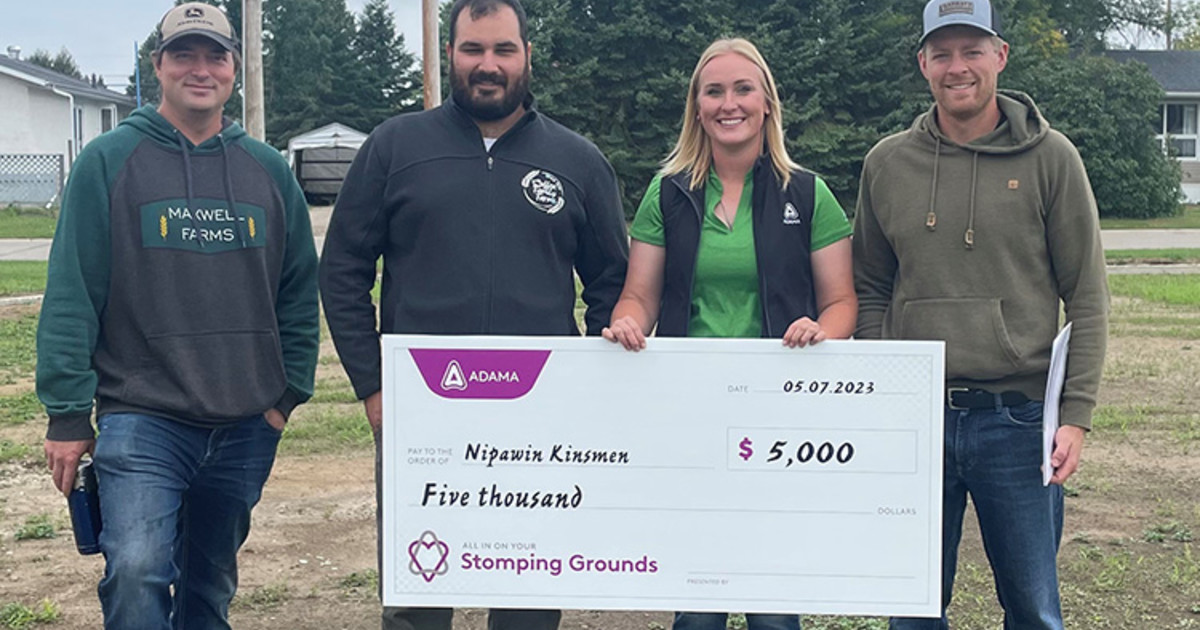 ADAMA Canada Donates 5,000 To Help Revive Ice Rink In Nipawin ADAMA